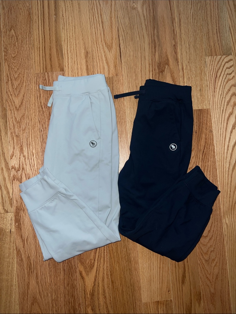 abercrombie kids Navy and Light Blue Jogger Pants Duo